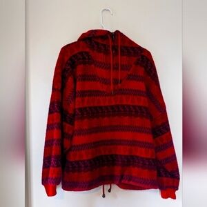 Express French Country Pullover Fleece Large Quarter Zip, Vintage